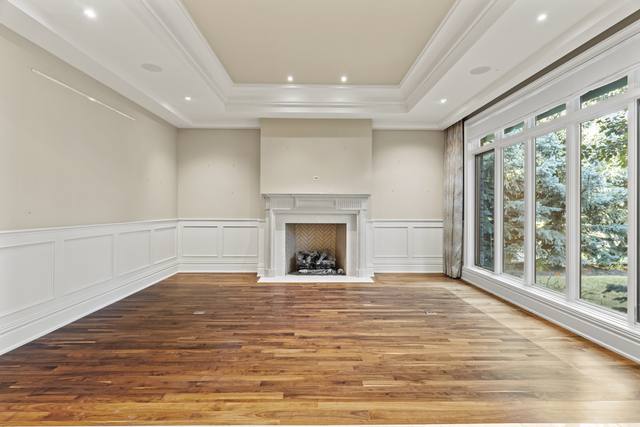 Living room with fireplace