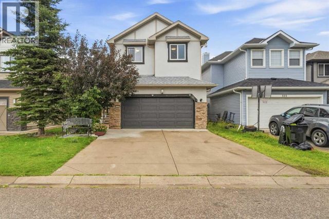 Front exterior and double garage