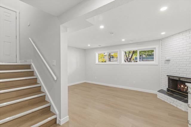 Stairs to the lower suite