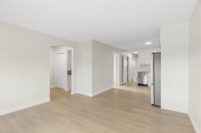 Lower suite living area and kitchen